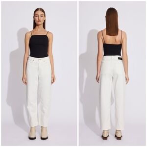 Won Hundred Pearl Tinted White Straight Jeans 24